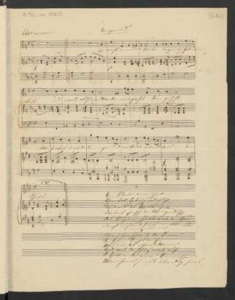 Morgenlied; V, pf; D-Dur; MWV K 123; op. 86,2