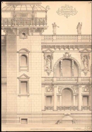Kurhaus: Teilansicht der Fassade