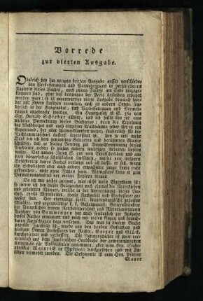Vorrede zur vierten Ausgabe