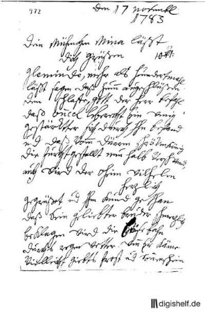 972: Brief von Anna Louisa Karsch an Sophie Dorothea Gleim