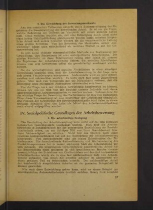 IV. Sozialpolitische Grundlagen der Arbeitsbewertung