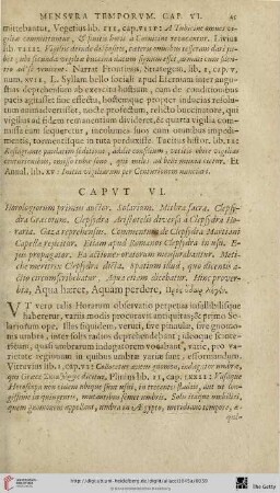 Capvt VI.