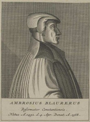 Bildnis des Ambrosius Blaurerus