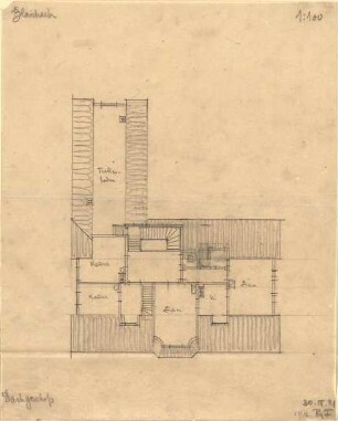 Fischer, Theodor; Blaichach; Haus Gradner - Grundriss DG