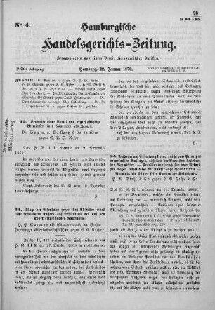 No. 4. 22. Januar 1870