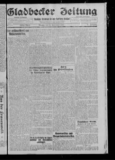 Gladbecker Zeitung. 1898-1933