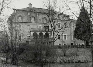 Milkel, Schloss : Milkel (Kreis Bautzen), Schloss, 16. Jahrhundert, um 1720, Rückseite