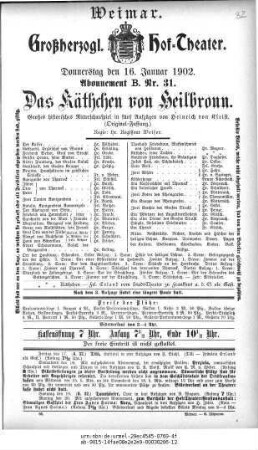 Das Käthchen von Heilbronn