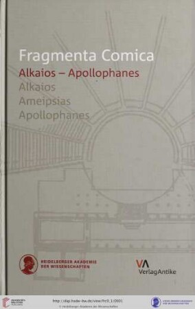 Band 9,1: Fragmenta comica: (FrC) ; Kommentierung der Fragmente der griechischen Komödie: Alkaios - Apollophanes : [Alkaios, Ameipsias, Apollophanes]; Einleitung, Übersetzung, Kommentar