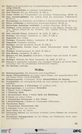Waffen (Nr. 338-355)