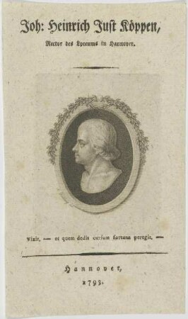 Bildnis des Joh. Heinrich Just Köppen