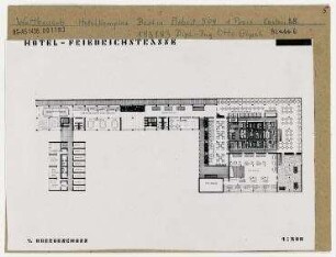 Wettbewerb Hotel-Komplex Berlin. Berlin, Mitte, Friedrichstraße/Clara-Zetkin-Strasse