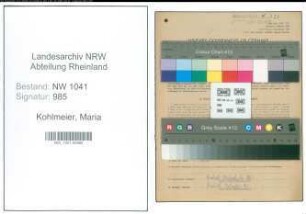 Entnazifizierung Maria Kohlmeier , geb. 12.05.1916 ()