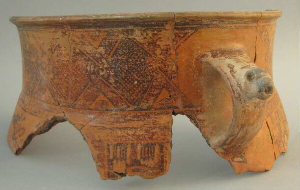 Fragment of a clay vessel