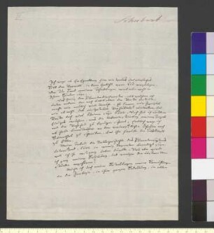 Brief von Schubert, Gotthilf Heinrich an Goethe, Johann Wolfgang von