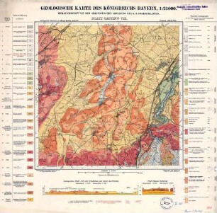 712 [7934] Gauting, Geologische Karte des Königreichs Bayern, 1:25000