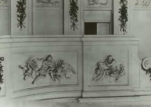 Stuckreliefs mit Evangelisten (Markus und Lukas?)