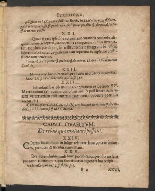 Caput Quatum. De rebus quae mutuari possunt.