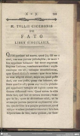 De Fato Liber Singularis
