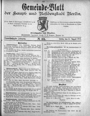 1913,34: No. 34, 24. August 1913