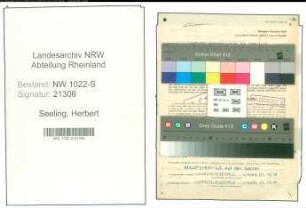Entnazifizierung Herbert Seeling , geb. 10.09.1921 (Schulhelfer)
