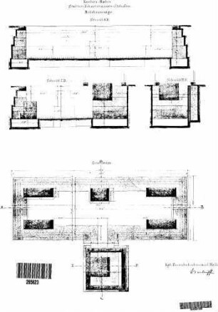 Eckartshausen-Ilshofen: Nebengebäude Brückenwaage Grundriss,Schnitte