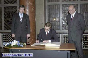 Berlin-Besuch von Juhan Part (Ministerpräsident von Estland); Berliner Rathaus, Wappensaal