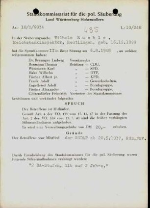 Ruehle, Wilhelm