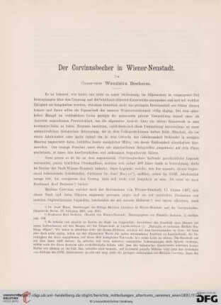 28: Der Corvinusbecher in Wiener-Neustadt