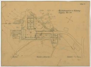 Fischer, Theodor; Lindenberg / Allgäu (Bayern); Haushaltungsschule mit Ökonomiegebäude und Kapelle - Lageplan