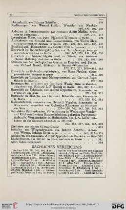 Sachliches Verzeichnis