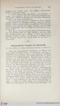 Photographische Versuche mit Electricität
