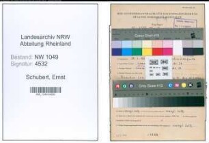 Entnazifizierung Ernst Schubert , geb. 28.01.1909 (Arbeiter)
