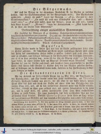 Die Bürgerwache.