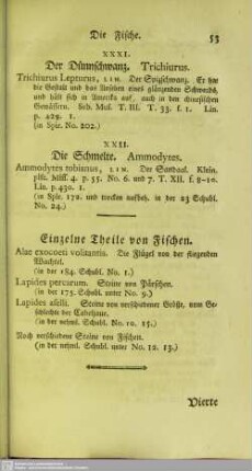 Einzelne Theile von Fischen