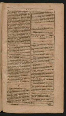 Index Tertius Verborum, Et Rerum illustrium.