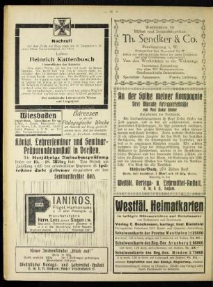 Nachruf! : [Heinrich Kattenbusch]