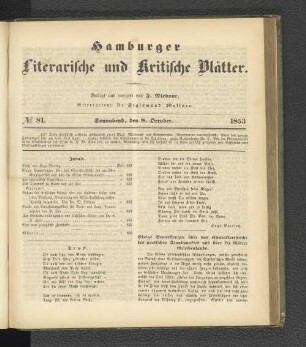 No. 81. 8. Oktober 1853
