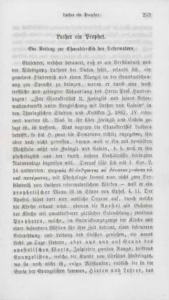 253-258 Luther ein Prophet : ein Beitrag zur Charakteristik des Reformators