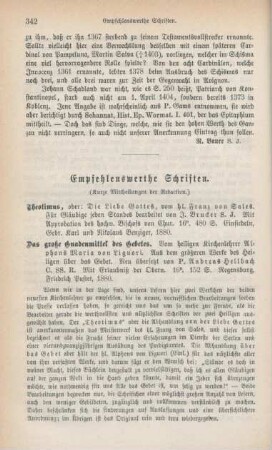 342-345 Empfehlenswerthe Schriften