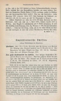 342-345 Empfehlenswerthe Schriften