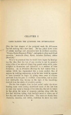 Studies in ancient history, [2]. An inquiry into the origin of exogamy