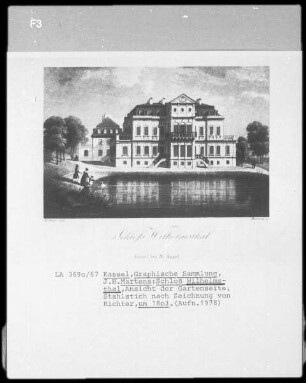 Wilhelmsthal (Calden), Schloß Wilhelmsthal, Ansicht der Gartenseite