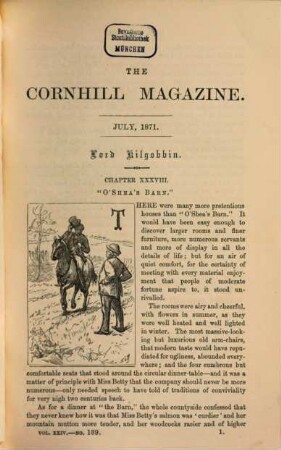 The Cornhill magazine. 24. 1871