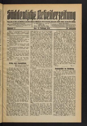 Nr. 6. Den 13. Februar 1916. - Nr. 10. Den 12. März 1916.