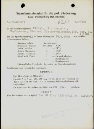 Romann, Wilhelm