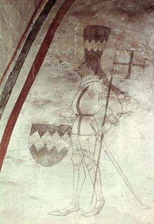 Figürliche und ornamentale Freskenreste