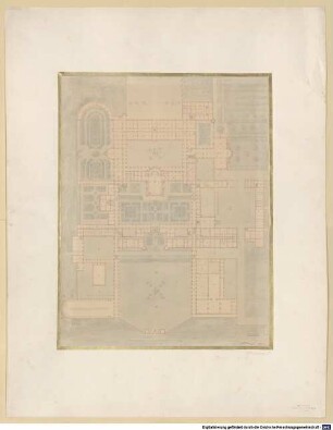 Nachlass von Eduard Metzger (1807 - 1894) - BSB Ana 570. II, Architekturzeichnungen. Entwurf zu einer Bildungsanstalt/Athenäum - BSB Ana 570(II