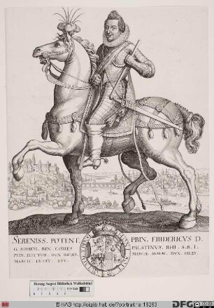 Bildnis Friedrich V., 1610(1614)-1620 Kurfürst von der Pfalz, 1619/20 König von Böhmen