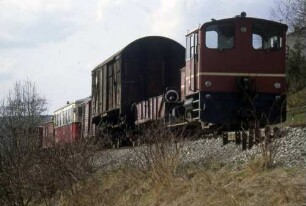 Klepsau V 22 Einfahrt Güterzug Rollbockbetrieb